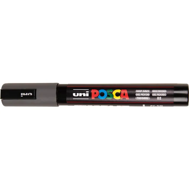 Uni POSCA paintmarker PC-5M, 1,8 - 2,5 mm, diepgrijs