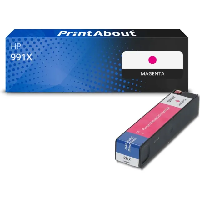 PrintAbout Huismerk HP 991X (M0J94AE) Inktcartridge Magenta Hoge capaciteit