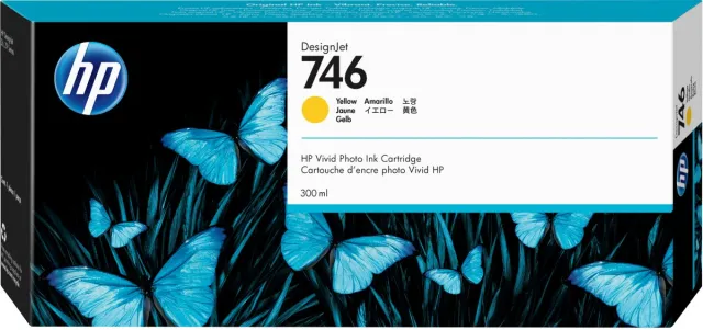 HP 746 300-ml Yellow DesignJet Ink Cartridge cartouche d'encre 1 pièce(s) Original