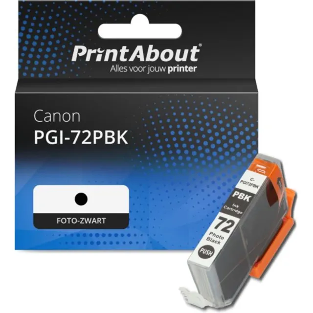 PrintAbout Huismerk Canon PGI-72PBK Inktcartridge Foto-zwart