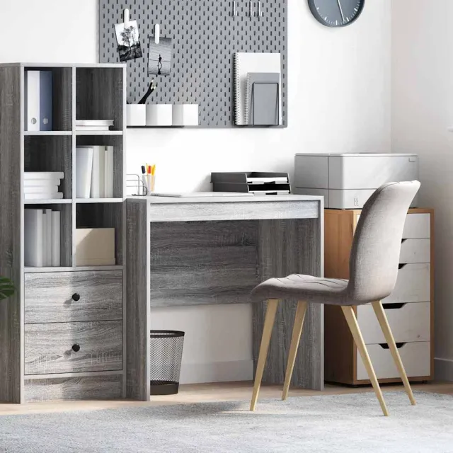 vidaXL Bureau Grijs Sonoma 80 x 50 x 76 cm, foto 2