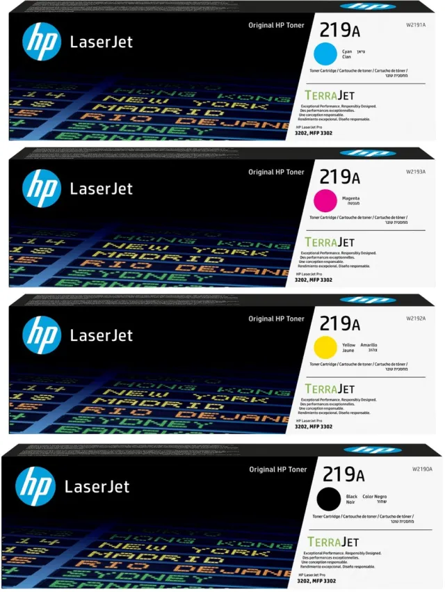HP 219A - Originele LaserJet Tonercartridges - Black/Cyaan/Magenta/Geel - 4 Pack Kleur