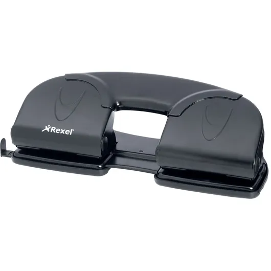 Rexel Perforator Rexel V412 4-gaats 12 vel zwart