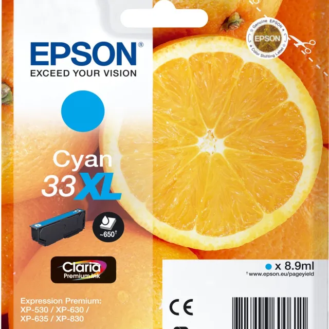 Epson Cartouche Oranges Ink Claria Premium Cyan Cyaan