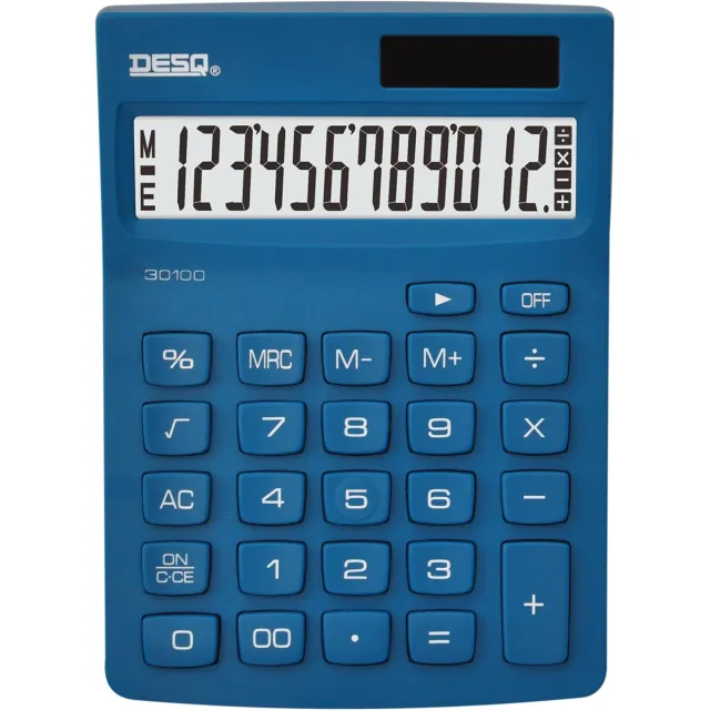 Desq New Generation Compact 30100 bureaurekenmachine donkerblauw, foto 2