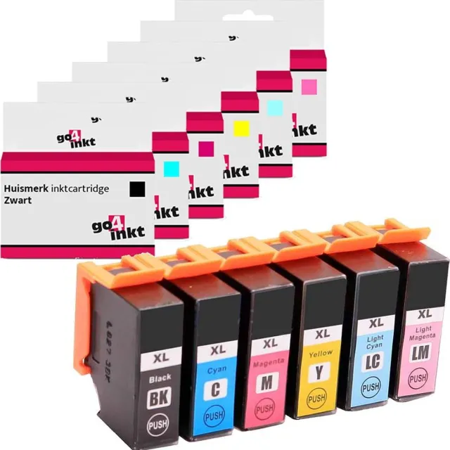 Go4inkt compatible met Epson 378XL / 378 - Multipack - Zwart, Cyaan, Magenta, Yellow, Photo Cyaan, Photo Magenta