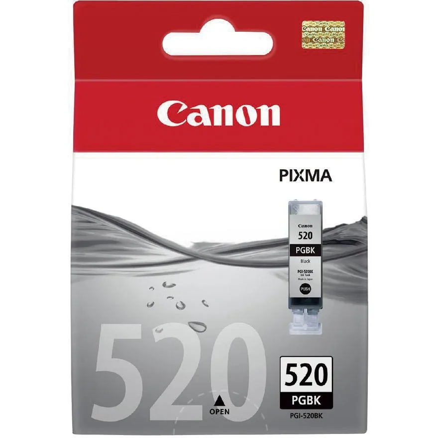 Canon inktcartridge PGI520BK, 324 pagina's, OEM 2932B001, zwart
