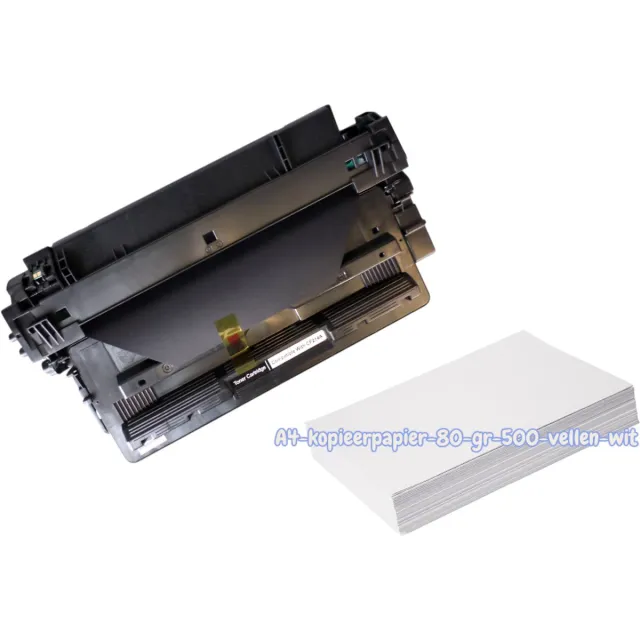 KATRIZ huismerk toner CF214A (HP 14A)Zwart -10 000 Pagina's + Kopieerpapier-A4-80GR-500vellen-wit|Geschikt voor HP LaserJet Enterprise 700 M712DN /700 M712XH / 700 MFP M712N / 700 MFP M725DN / 700 MFP M725F / 700 MFP M725Z / 700 MFP M725Z+