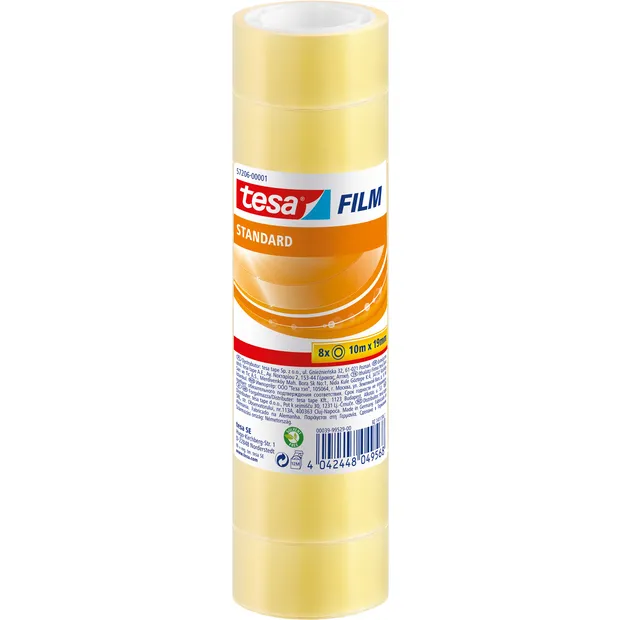 Tesa Plakband tesafilm® Standaard 10mx19mm transparant 8 rollen