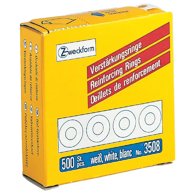 Avery Zweckform Versterkingsringen Avery 3508 13mm wit 500 stuks