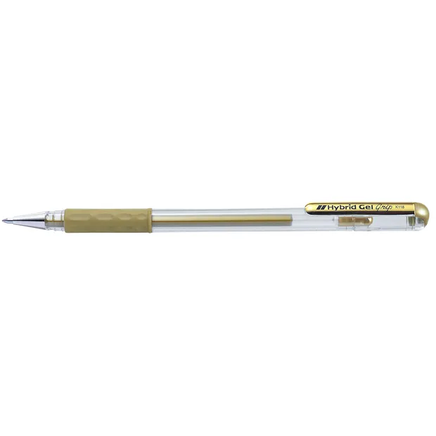 Pentel Gelschrijver Pentel K118 Grip medium goud