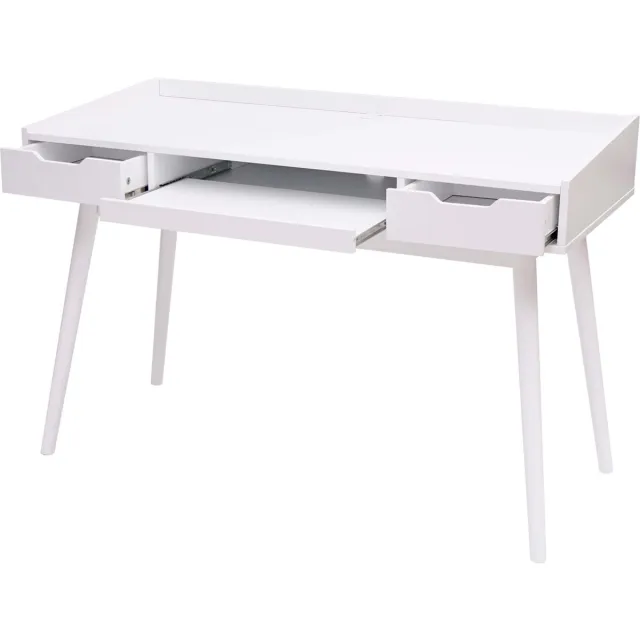 MCW Bureau MCW-A70b, bureau computerbureau, MDF 120x55cm ~ wit