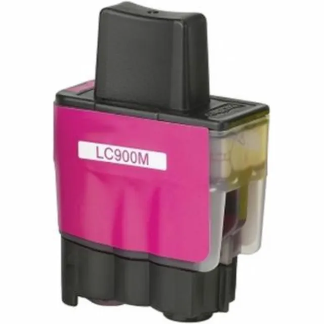 InktDL Huismerk geschikt voor Brother LC-900 inktcartridge Magenta - DCP-120C - DCP-115C - DCP-117C - DCP-310 - DCP-340CW - MFC-3340 - MFC-410 - MFC-420 - MFC-425 - MFC-5440 - MFC-5840 - MFC-610 - MFC-620 - MFC-640