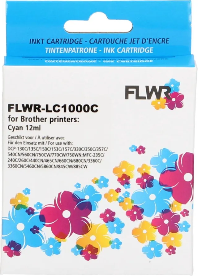 FLWR Cartridges / Brother LC-970C / LC-1000C / cyaan / Geschikt voor Brother