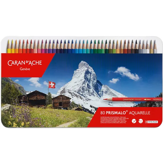 Caran d-Ache Kleurpotloden Caran d'Ache Prismalo 80 stuks assorti