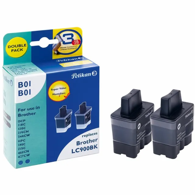 Pelikan B01 inktcartridge Zwart Multipack 2 stuk(s)