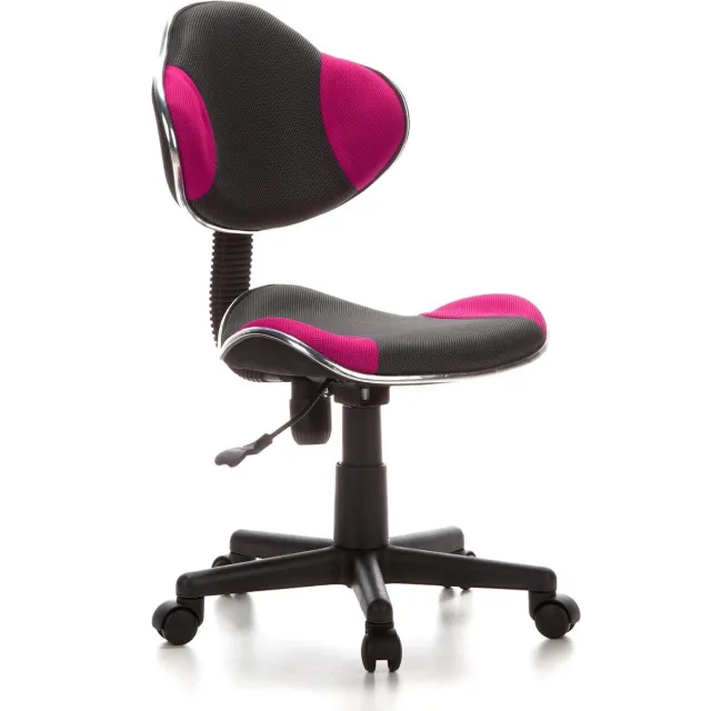 hjh office Kiddy GTI-2 - Bureaustoel - Kinder - Zwart / roze Grijs / Roze