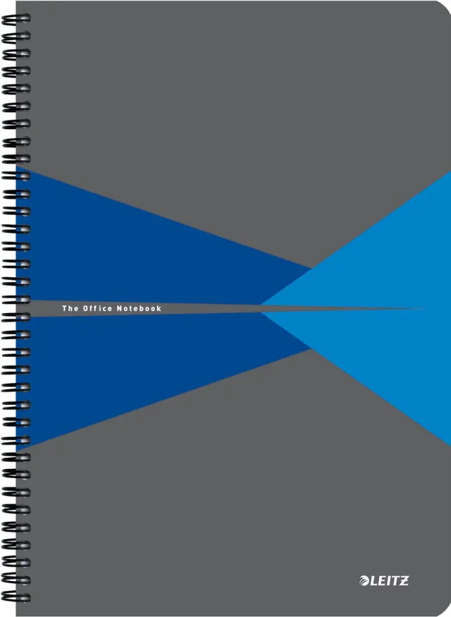 Leitz Office notitieboek, ft A4, kaft in PP, gelijnd, blauw