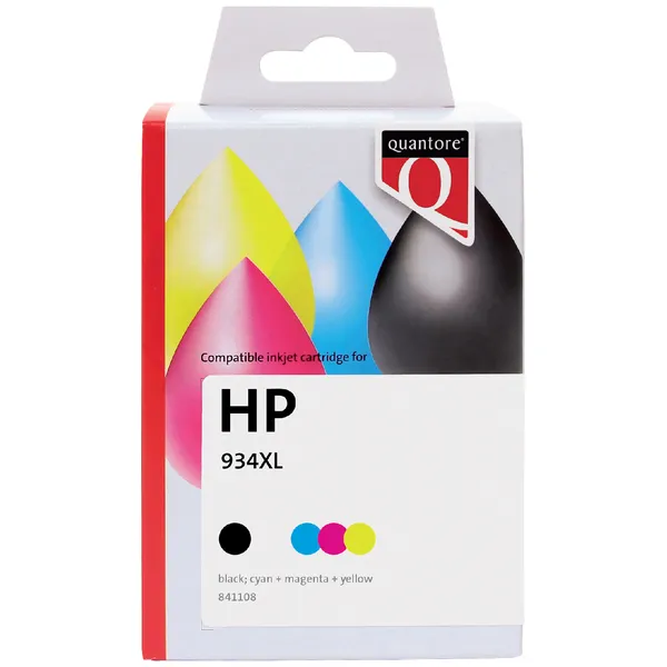 Quantore Inktcartridge Quantore alternatief tbv HP X4E14AE 934XL 935XL zwart 3 kleuren onbekend