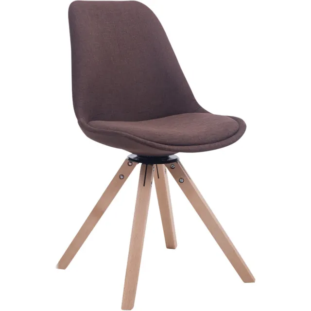 Luxe Comfort Bezoekersstoel - Stof - Bruin