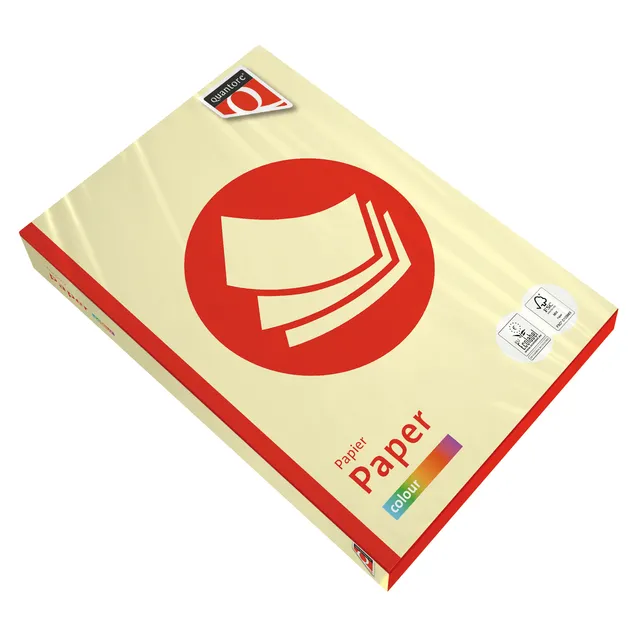 Quantore Kopieerpapier Quantore Colour A4 120gr kanariegeel 250 vel
