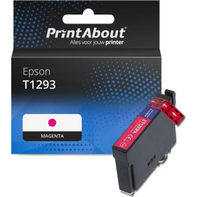 PrintAbout huismerk Inktcartridge T1293 Magenta geschikt voor Epson
