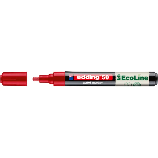 Edding Paintmarker edding 50 EcoLine op waterbasis 2-3mm rood