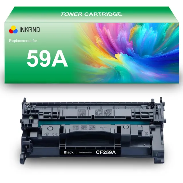 INKFIND 59A tonercartridge compatibel met HP 59A CF259A - 1-pack Zwart Zwart x 1