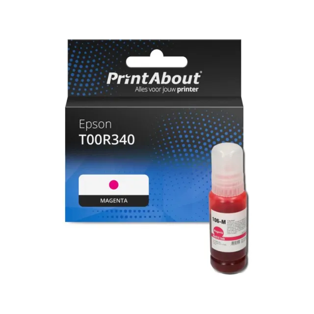 PrintAbout huismerk Inktcartridge T00R340 Magenta Geschikt voor Epson
