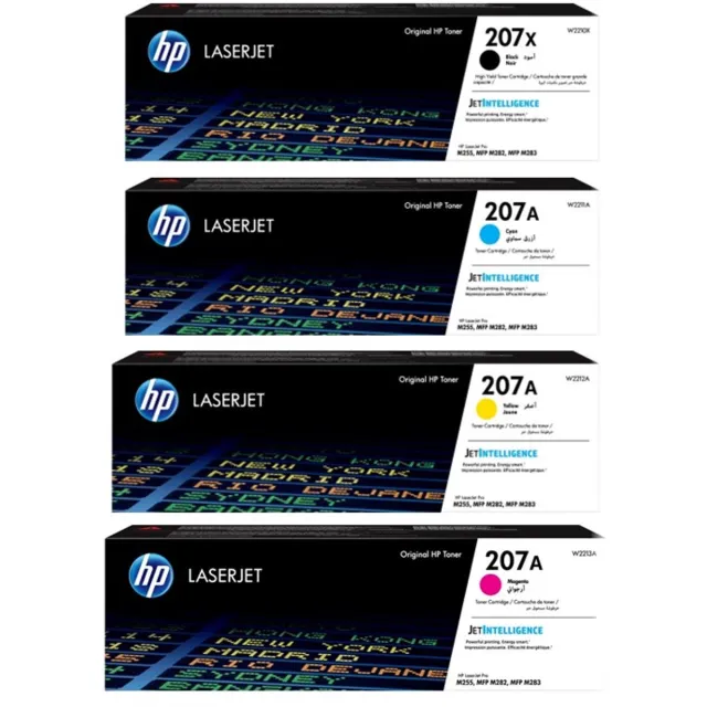 HP 207X & HP 207A - Originele LaserJet Tonercartridges - High Capacity - Black/Cyaan/Magenta/Geel - 4 Pack Kleur
