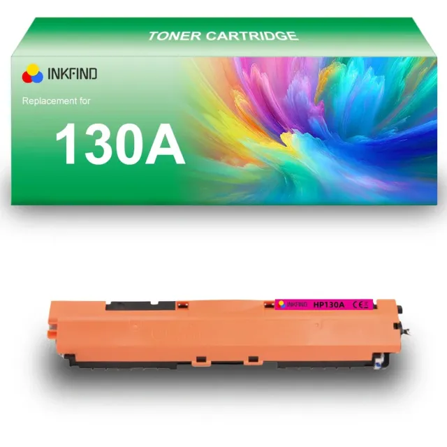 INKFIND 130A (CF353A) Magenta tonercartridge compatibel met HP 130A (CF353A) tonercartridge Magenta - 1-pack Magenta Magenta x 1