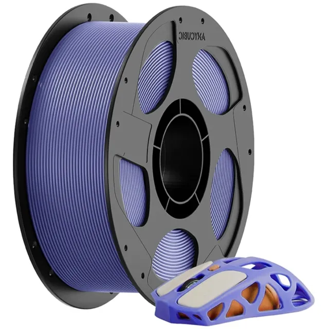 Anycubic Pla Filament 1Kg Voor 3D-Printer, Paarse Unieke Kleur Voor Modellen Transparent