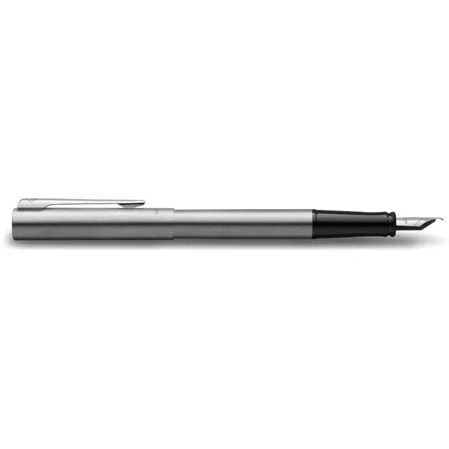 Waterman vulpen Allure Chrome fijne punt, inclusief 6 inktpatronen, op blister blauw