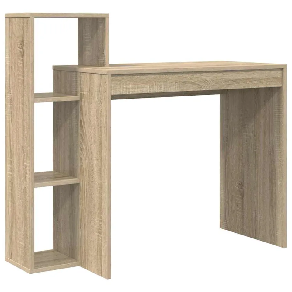 vidaXL Bureau Sonoma Eiken 100 x 40 x 90 cm Bewerkt hout, foto 3