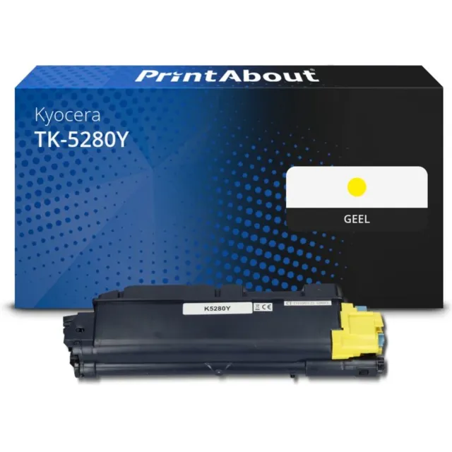PrintAbout Huismerk Kyocera TK-5280Y Toner Geel