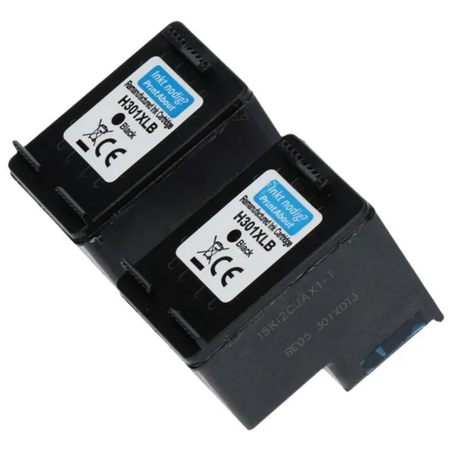 PrintAbout Inktcartridge / Alternatief voor de HP 301XL / Zwart 2-pack