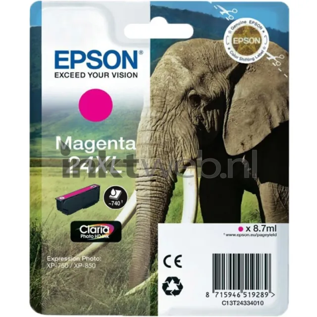 Epson 24XL magenta (Origineel Hoge Capaciteit)