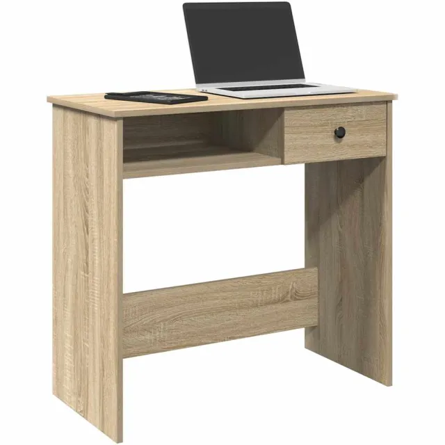 vidaXL Bureau 80x40x75 cm bewerkt hout sonoma eikenkleurig