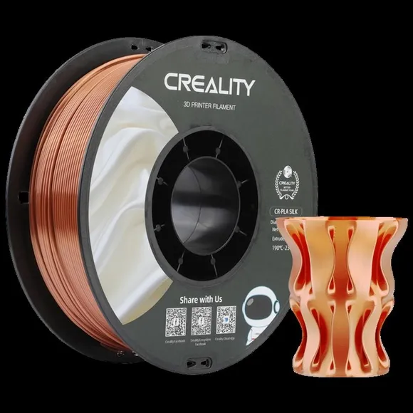 Creality 3D Filament Creality PLA 1.75mm Silk rood koper 1kg Roodkoper