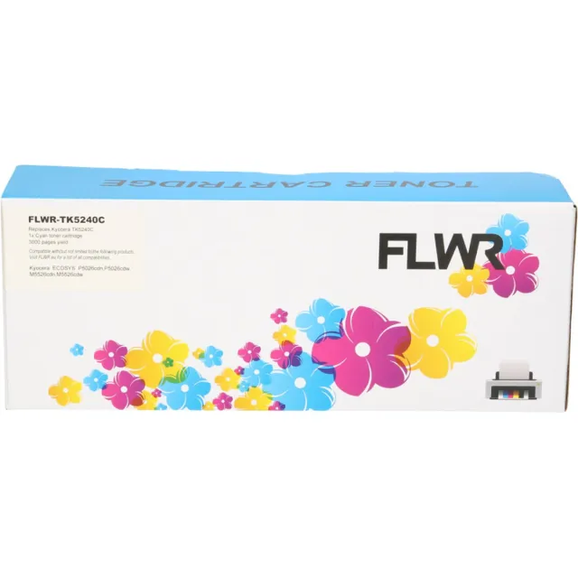 FLWR Toners / Kyocera Mita TK-5240 / cyaan / Geschikt voor Kyocera Mita