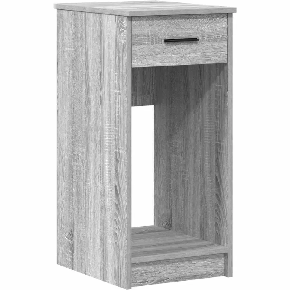 vidaXL Computertorenstandaard met lade 35x45x77 cm grijs sonoma eiken, foto 3