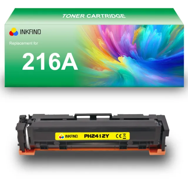 INKFIND 216A (W2412A) Geel tonercartridge compatibel met HP 216A (W2412A) Geel toner cartridge - 1-pack Geel Geel x 1