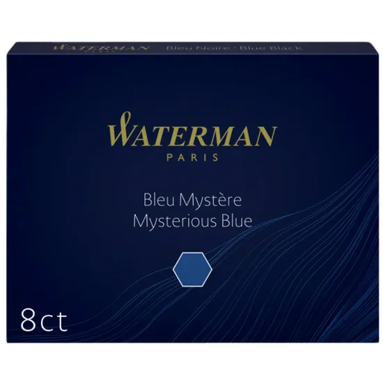 Waterman Inktpatroon Waterman nr 23 lang blauwzwart pak à 8 stuks