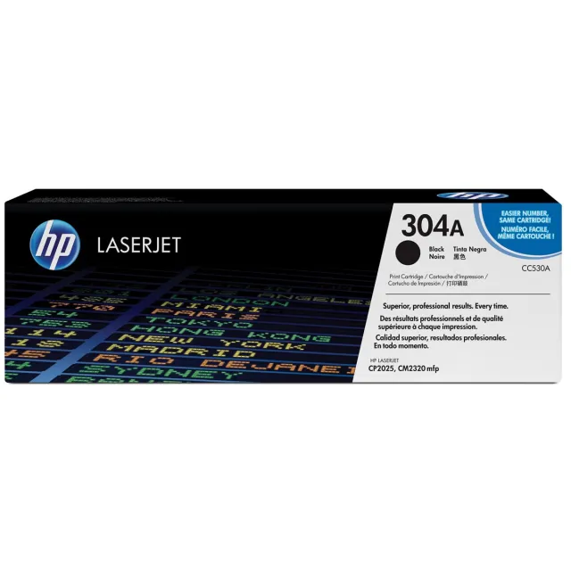 Hp toner 304A, 3 500 pagina's, OEM CC530A, zwart