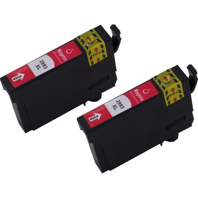 KATRIZ huismerk inkt voor|Epson T2993XLM|11ml | ( 2stuks) - Met chip Magenta