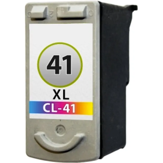 Inktkeuze CL-41 Kleur Huismerk Inktcartridge | Compatible Met Canon CL-41 Kleur | Geschikt voor Canon Fax JX 200, 210P, 500, 510P. IP 1100, 1200, 1300, 1600, 1700, 1800, 1800, 1900, 2200, 2500, 2600, MP 140, 150, 160, 170, 180, 190, 210, 220, 450, 450X, 460. Zwart, Geel, Magenta, Cyaan