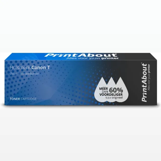 PrintAbout Alternatief voor de Canon Cartridge T / Zwart 2 Pack