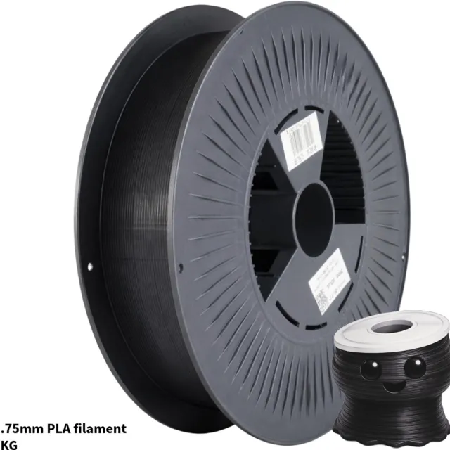 3Dvoordeel.nl Zwart PLA+ 1kg 3D Printer Filament 1.75 mm - Hoge Kwaliteit en Duurzaam - Compatibel met Creality, Bambu Lab, Esun en Andere 3D Printers - Perfect voor 3D Printen van Prototypes, Modellen en Accessoires - voor Professioneel en Thuisgebruik PLA Zwart