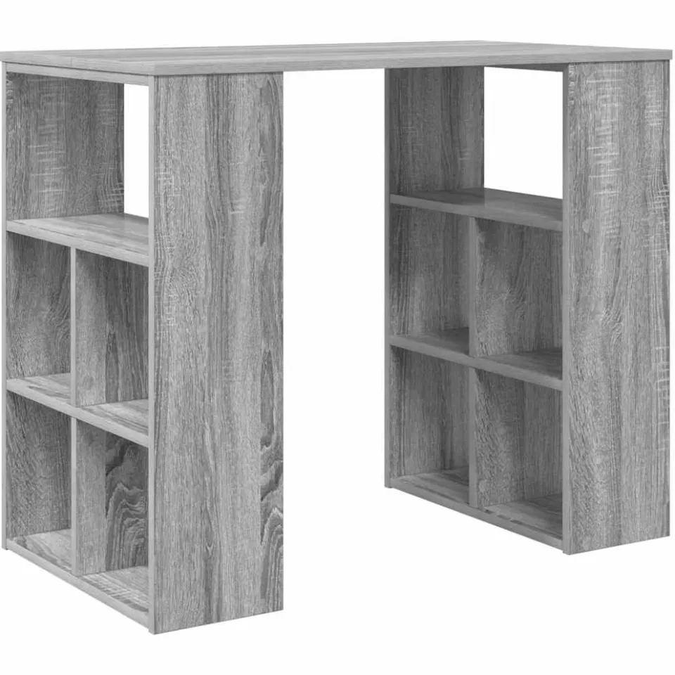 vidaXL Bureau Grijs Sonoma 90 x 50 x 75 cm Bewerkt hout, foto 3