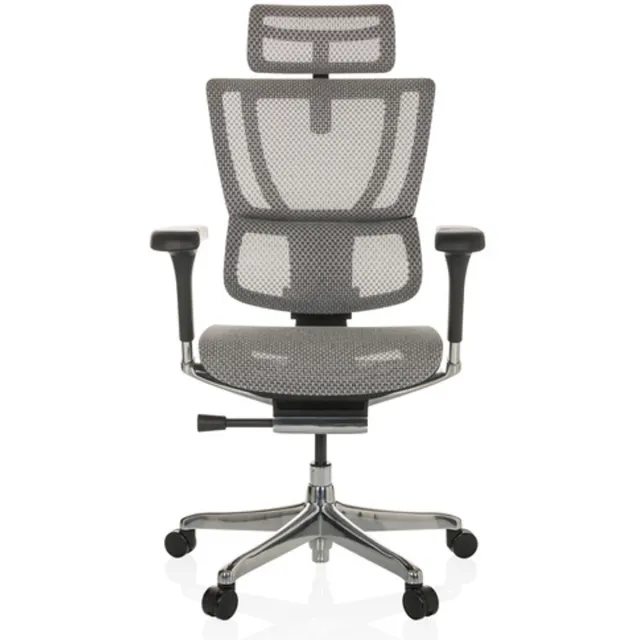 hjh office Bureaustoel / Directiestoel ERGOHUMAN SLIM GEN2 Netstof lichtgrijs hjh OFFICE